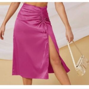 Marc New York pink satin skirt
